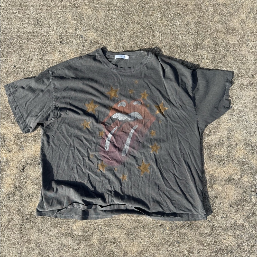 Daydreamer Gray Tee with Gold Stars